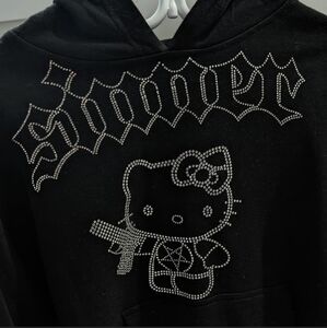 Sinner Rhinestone Hello Kitty Hoodie